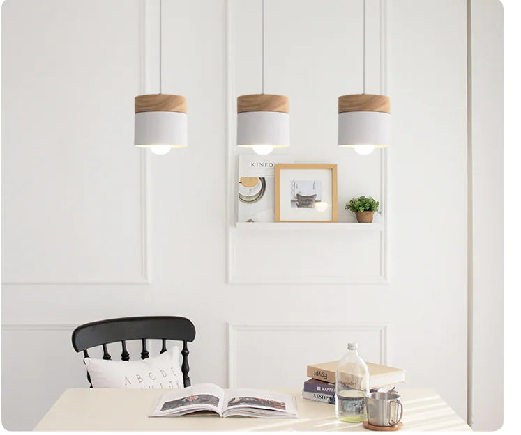 Solid Wood Pendant Lamp