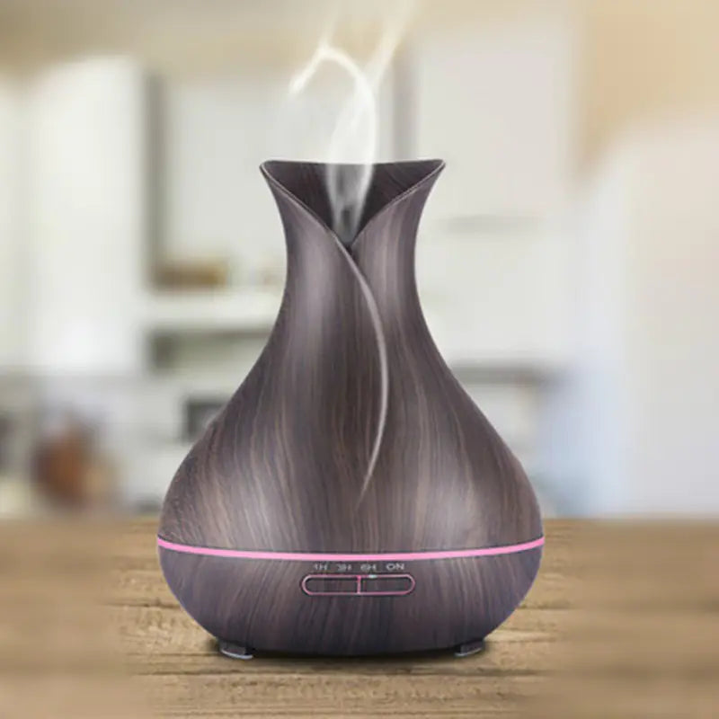 Difusor de Aromaterapia y Humidificador de Madera