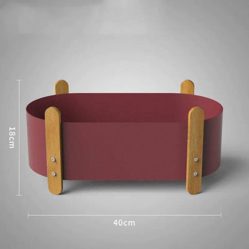 Macetero Nórdico de Hierro con Diseño Minimalista