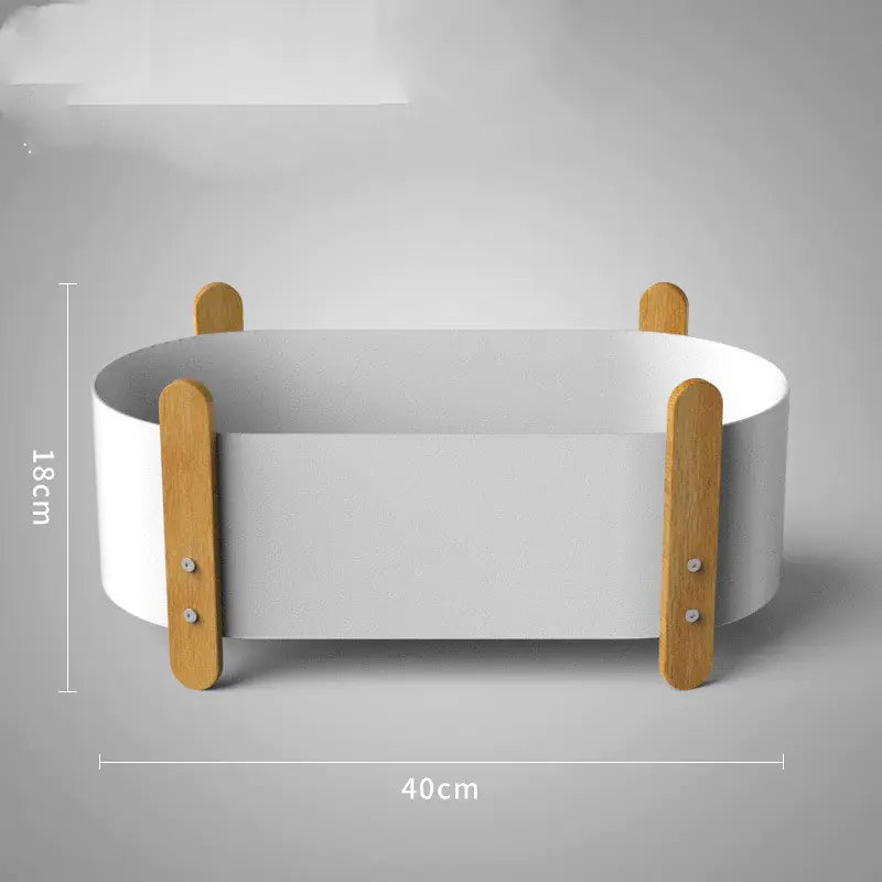 Macetero Nórdico de Hierro con Diseño Minimalista