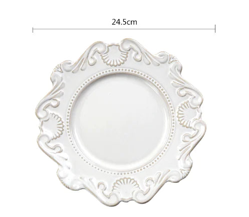 Creative Baroque European Dinnerware Set (Dinner Plates and Bowls)