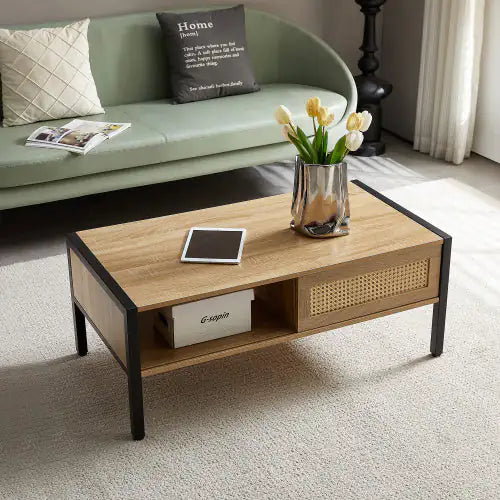 Rattan coffee table