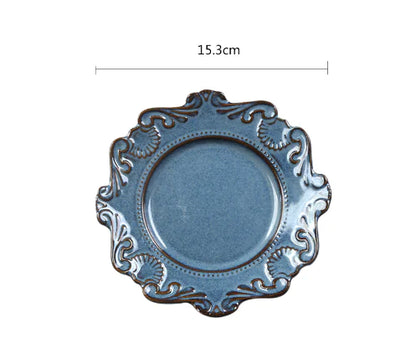Creative Baroque European Dinnerware Set (Dinner Plates and Bowls)