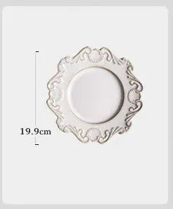 Creative Baroque European Dinnerware Set (Dinner Plates and Bowls)