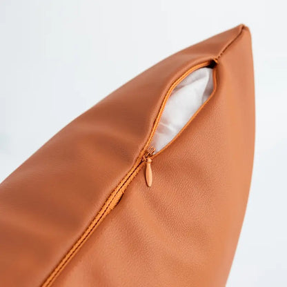 Funda de coixí Teixida de Cuir Artificial