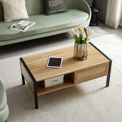 Rattan coffee table