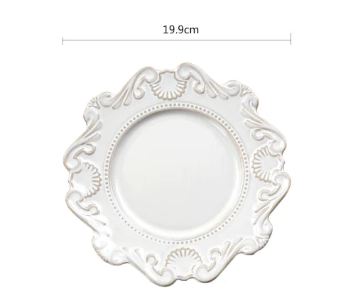 Creative Baroque European Dinnerware Set (Dinner Plates and Bowls)