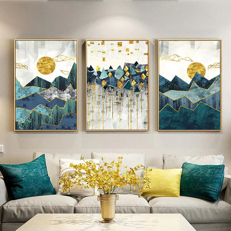 Impressió Artística Abstracta Moderna del Sol