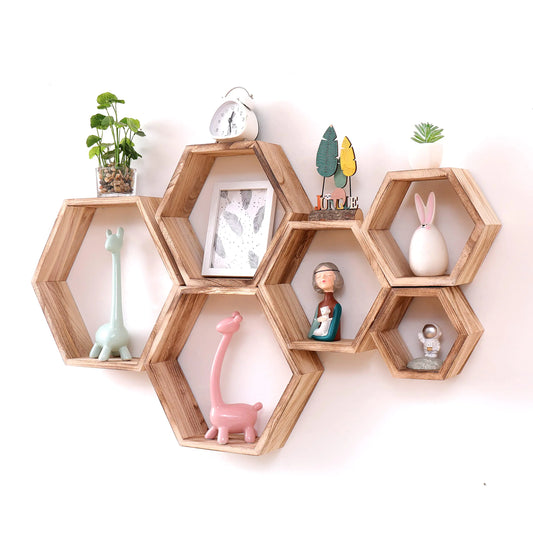 Estanterías Flotantes Hexagonales