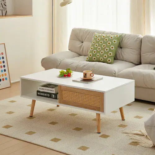 Rattan coffee table