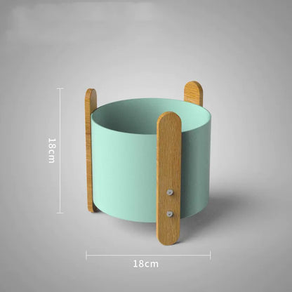 Nordic Iron Planter with Minimalist Design