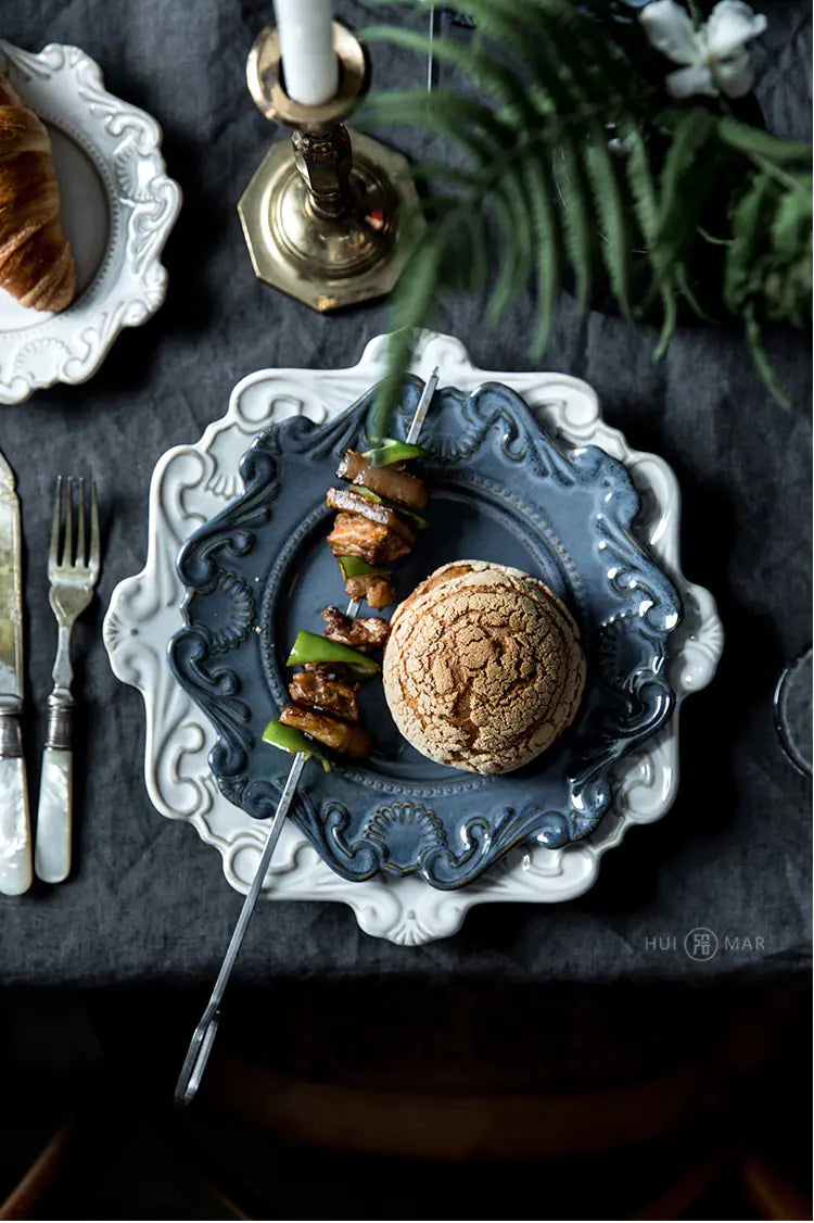 Creative Baroque European Dinnerware Set (Dinner Plates and Bowls)