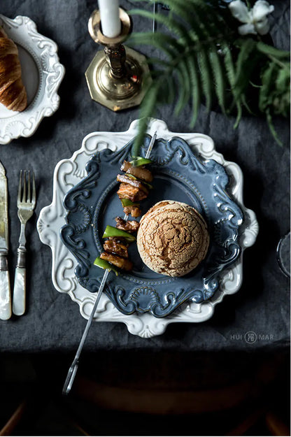 Creative Baroque European Dinnerware Set (Dinner Plates and Bowls)