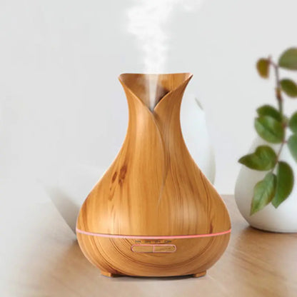 Difusor de Aromaterapia y Humidificador de Madera