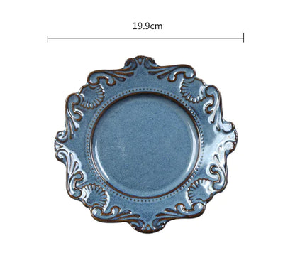 Creative Baroque European Dinnerware Set (Dinner Plates and Bowls)