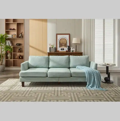 3-Seater Fabric Sofa with 2 USB Ports