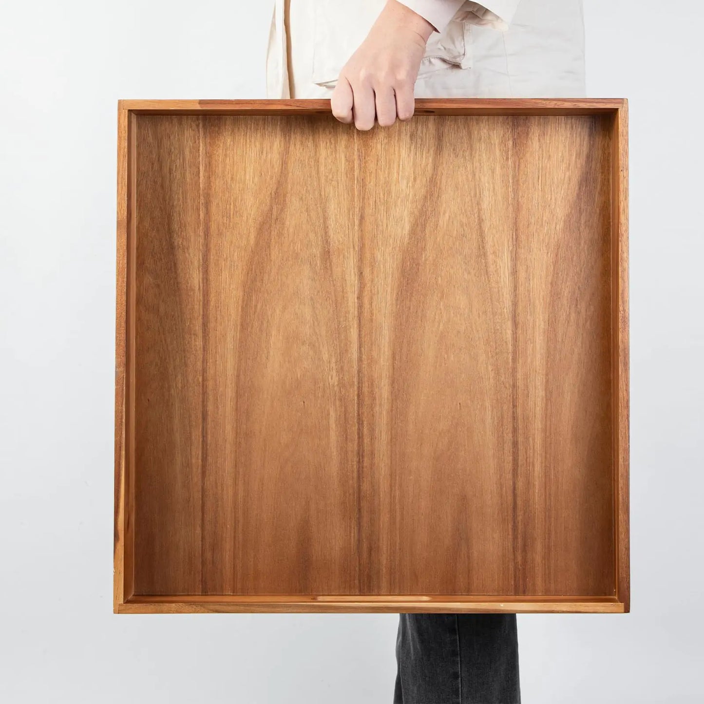 Extra Large Wooden Tray with Handles