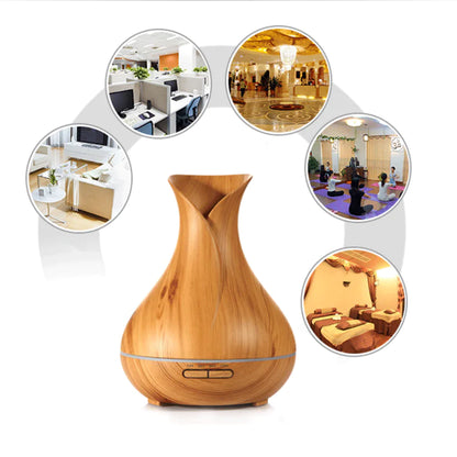 Difusor de Aromaterapia y Humidificador de Madera