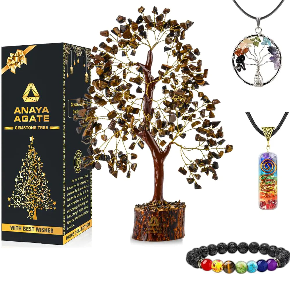 Tiger's Eye Gemstone Bonsai