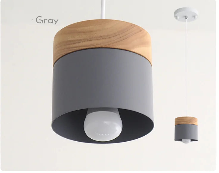 Solid Wood Pendant Lamp