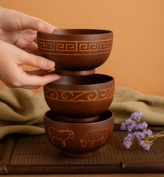 Mongolian Wooden Bowl