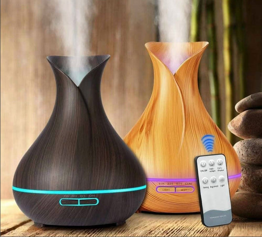 Difusor de Aromaterapia y Humidificador de Madera