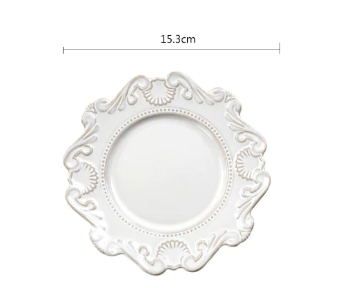 Creative Baroque European Dinnerware Set (Dinner Plates and Bowls)