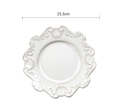 Creative Baroque European Dinnerware Set (Dinner Plates and Bowls)