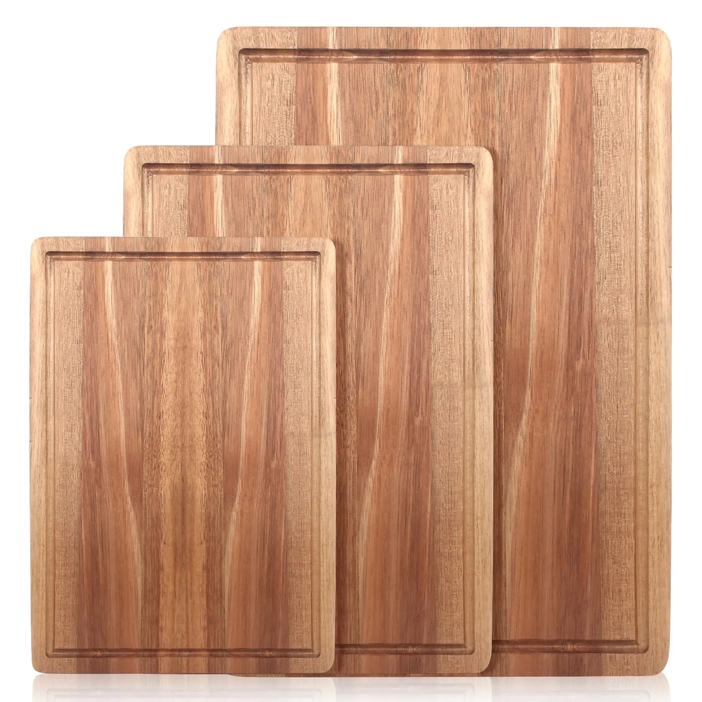 Acacia Wood Cutting Boards (pack of 3)