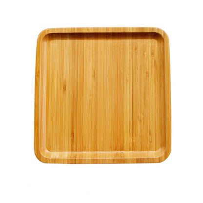 Platos Cuadrados y Redondos de Bambú