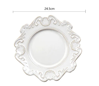 Creative Baroque European Dinnerware Set (Dinner Plates and Bowls)
