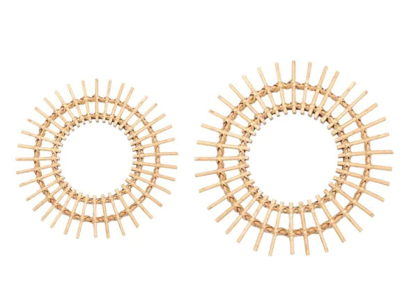 Natural Rattan Decorative Wall Mirror