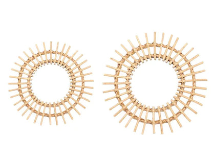 Natural Rattan Decorative Wall Mirror