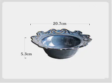 Creative Baroque European Dinnerware Set (Dinner Plates and Bowls)