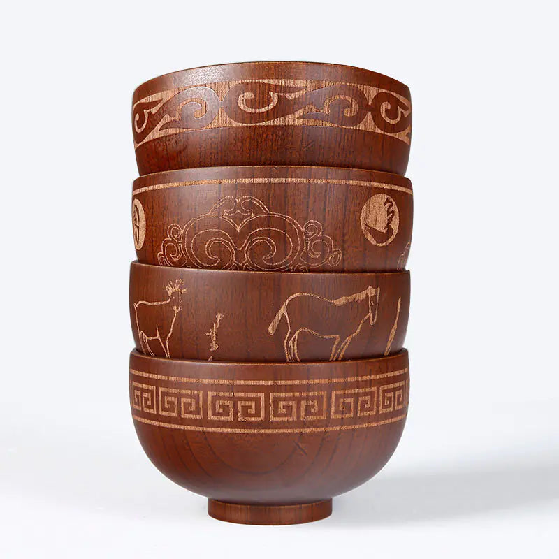 Mongolian Wooden Bowl