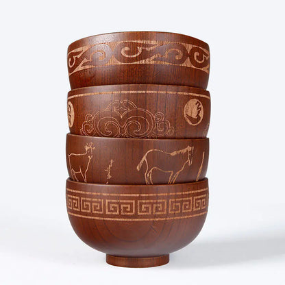Mongolian Wooden Bowl